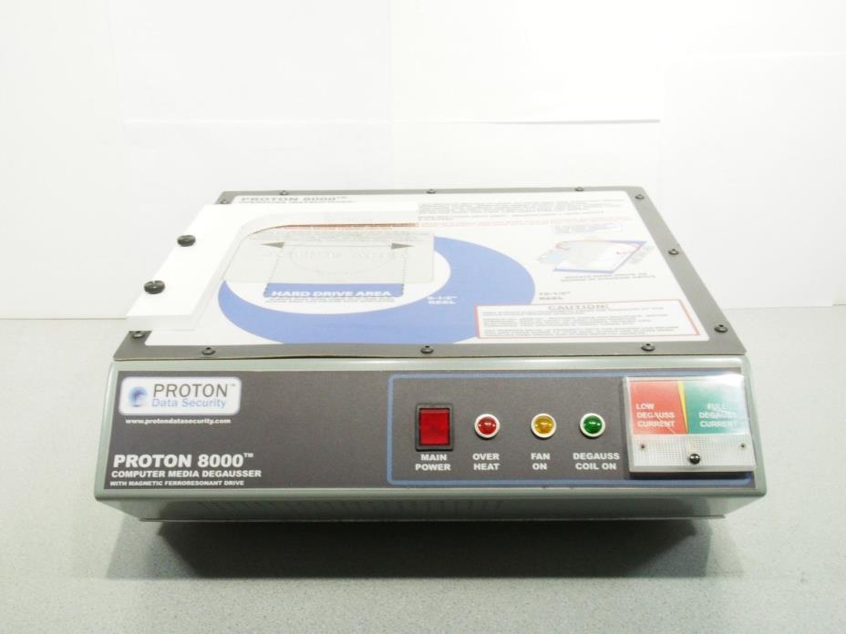 Proton 8000 Computer Media Degausser Tested Working - No Foot Switch