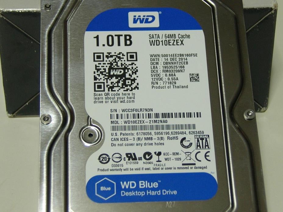WD Blue WD10EZEX-21M2NA0 1TB SATA 64MB Cache Desktop Drive DCM:DBNNHT2CEB