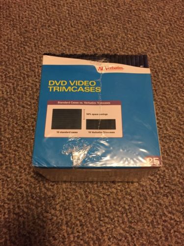 Verbatim CD/DVD Video Trim Cases 25 Pk