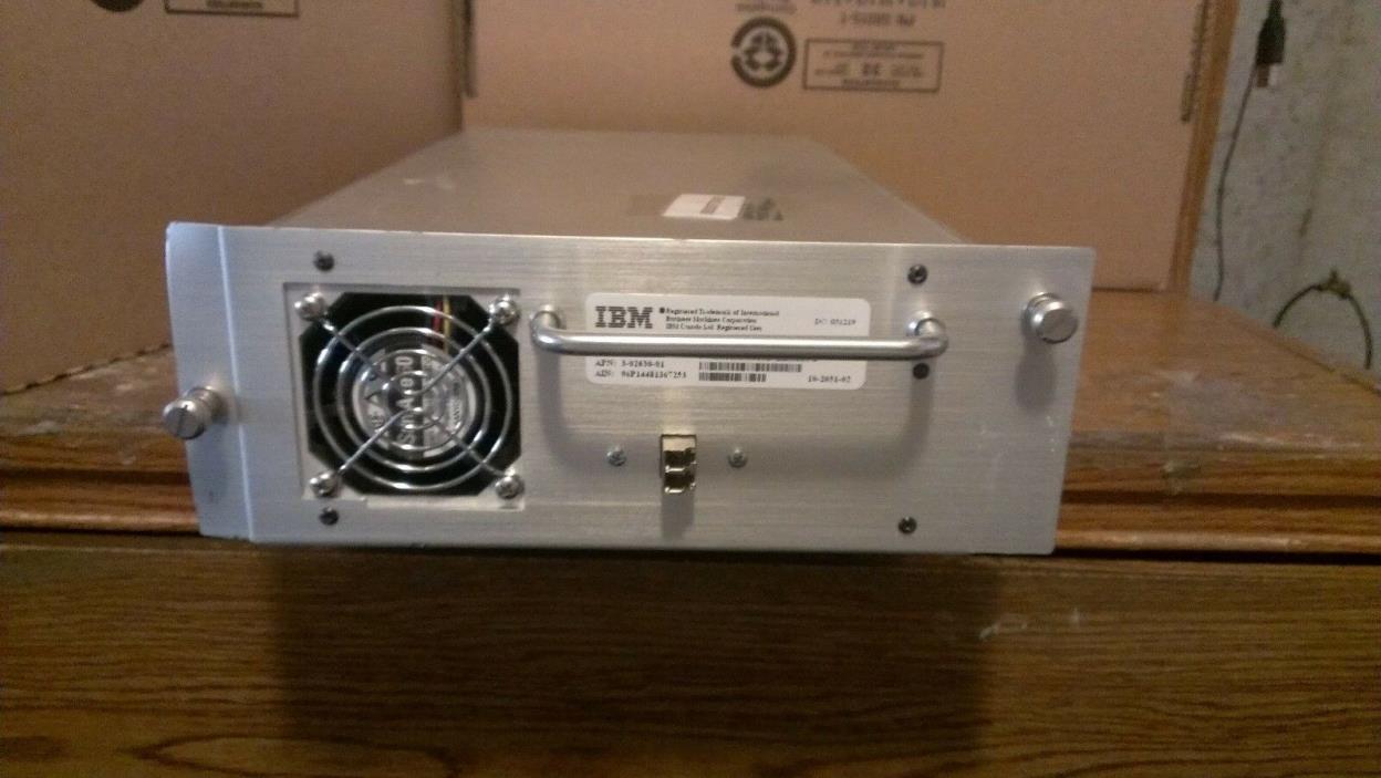 IBM P/N: 96P1448 LTO-3, 400/800GB Fiber Tape Backup Drive.   ***Parts Only***