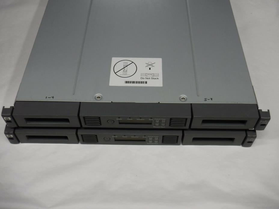 Lot of 2 HP StorageWorks 1/8 G2 Tape Autoloader with LTO-4 tape drives