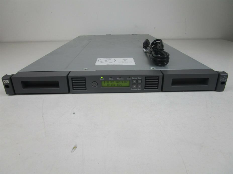 HP StorageWorks 1/8 G2 Tape Autoloader (BL536B) w/ LTO-5 HH Tape Drive (BL540B)