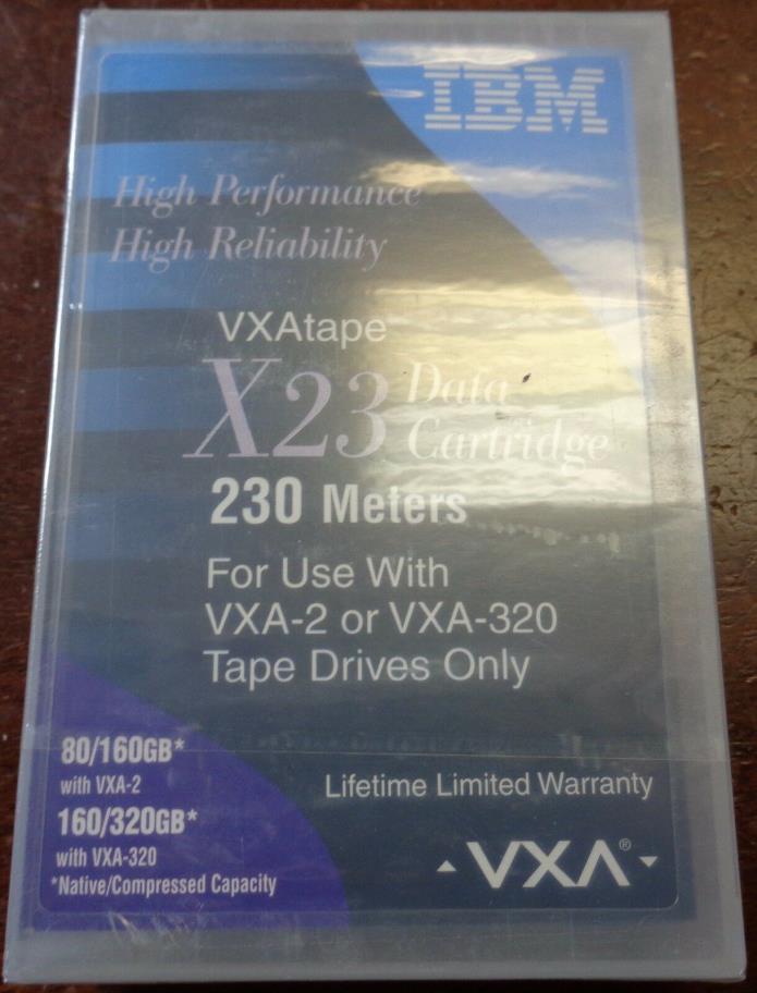 New IBM VXA X23 230 Meters Tape Data Cartridge 80/160GB Factory Sealed 24R2137