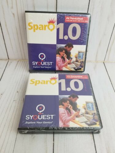 SparQ 1.0 PC formatted use with SparQ 1.0 GB drive only  SYQUEST