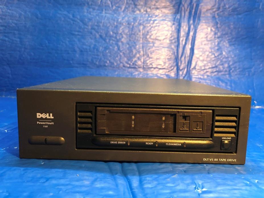 Dell PowerVault 110T Model OT 1453 DLT VS 80e External Tape Drive