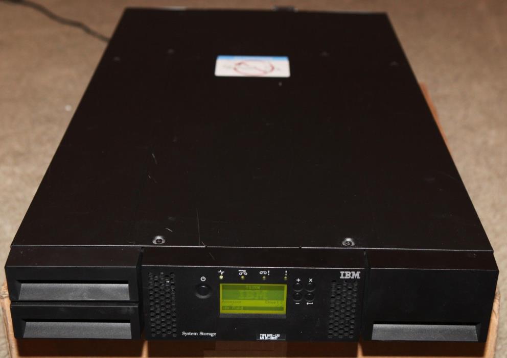 IBM TS3100 2U Tape Library 3573-L2U with 2 x LTO4 HH SAS Tape Drives 3573-8147