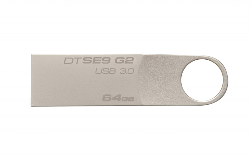 Kingston 64GB USB 3.0 Metal Key Chain Flash Memory Drive 64 GB DTSE9G2/64GB