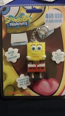 New SpongeBob SquarePants 4GB USB Flash Drive YELLOW SpongeBob Flash Drive