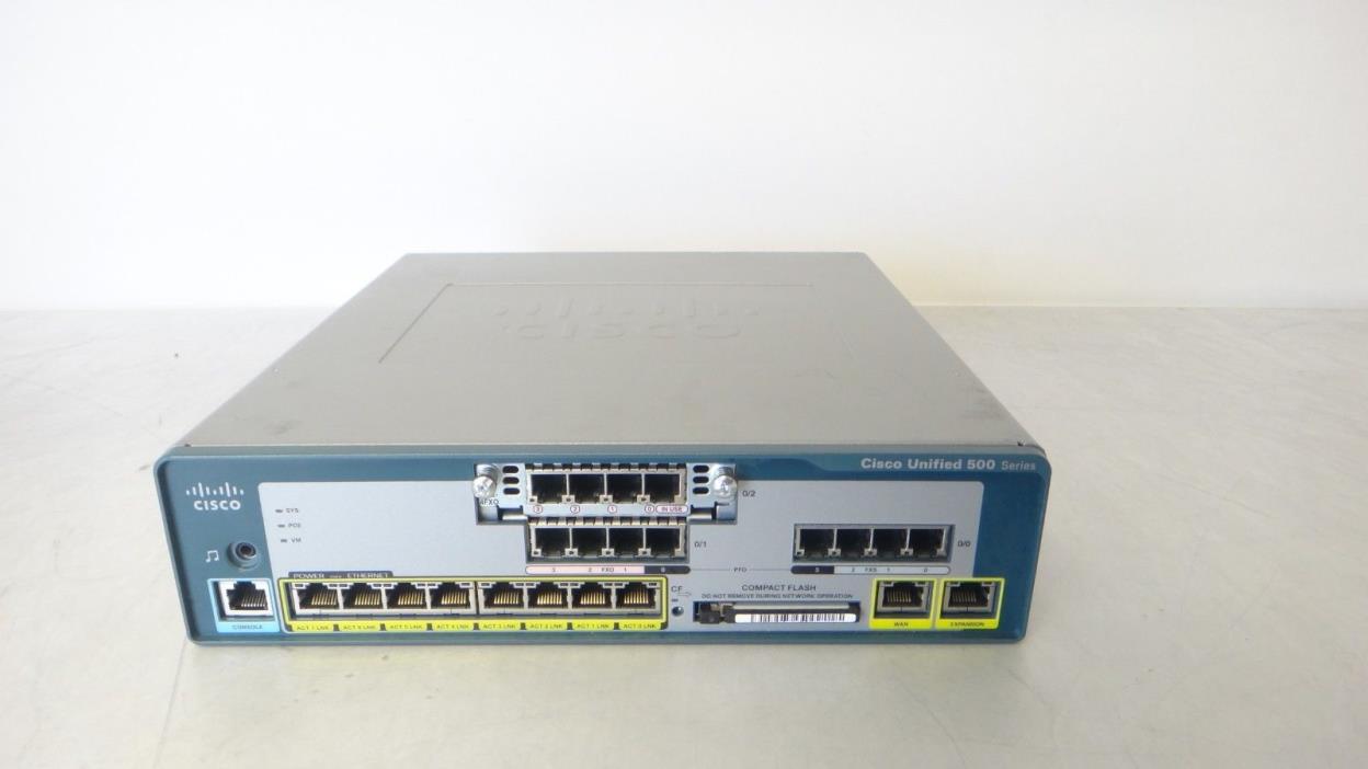 Cisco UC520-16U-4FXO-K9  16U CME Base NO POWER ADAPTER