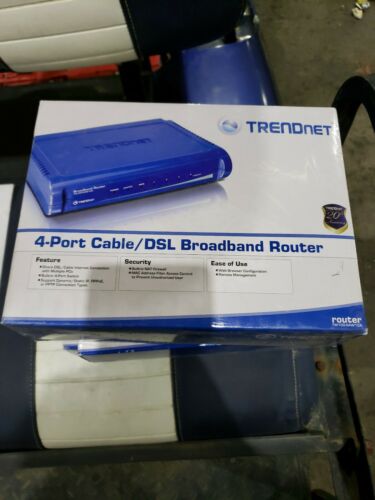 (3) TRENDnet TW100-S4W1CA/ AS  -  4-Port Cable/DSL Broadband Router NEW