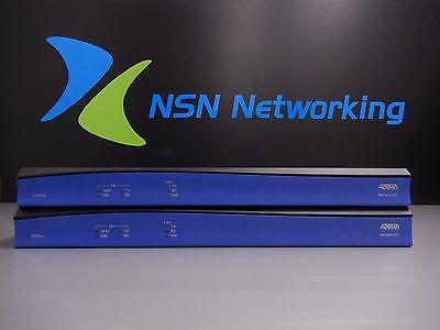 Lot of 2x Adtran Netvanta 3205 1203870G1 Router NO MODULES OR RACK EARS INCLUDED