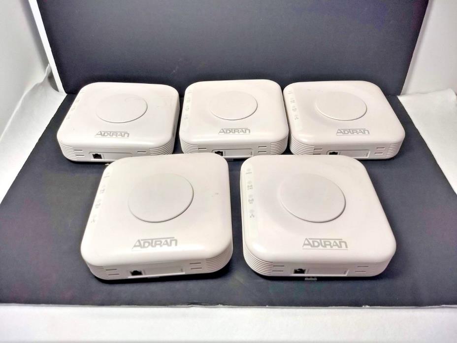 LOT OF 5 - AdTran NetVanta 160 Wireless Access Point (WAP) Routers p/n:1700417F1