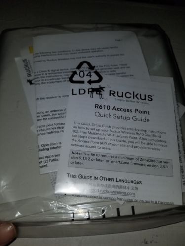 Ruckus Zoneflex R610 Series 901-R610-WW00