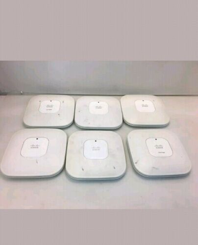 Lot of 6 Cisco AIR-LAP1142N-A-K9 V01 Dual Band Wireless Access Point