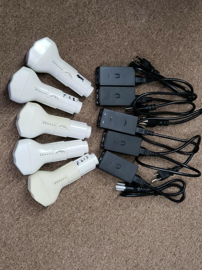 Used working ubiquiti nanobridge m5 horns 5 pack includes PoE's