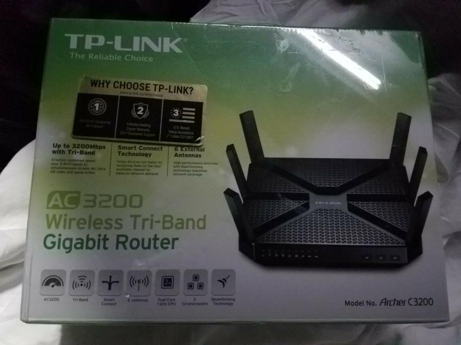 NEW TP-LINK Archer C3200 Wireless Tri-Band Gigabit Router
