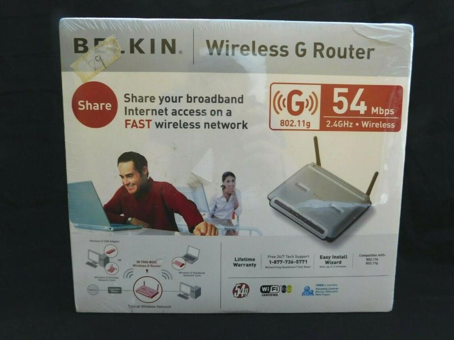 Belkin F5D7230-4 54 Mbps 4-Port 10/100 Wireless G Router (F5D7230DE4)