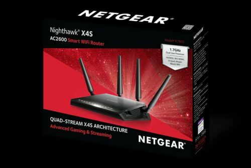 Netgear (R7800-100NAS) Nighthawk X4S AC2600 4x4 Dual Band Smart WiFi Router NEW!