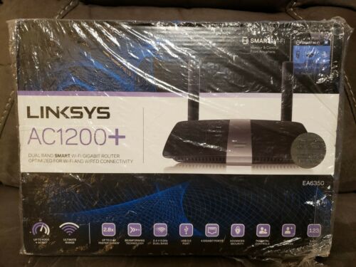 Brand NEW Linksys AC1200+ EA6350 Dual Band Smart Wi-Fi Gigabit Router