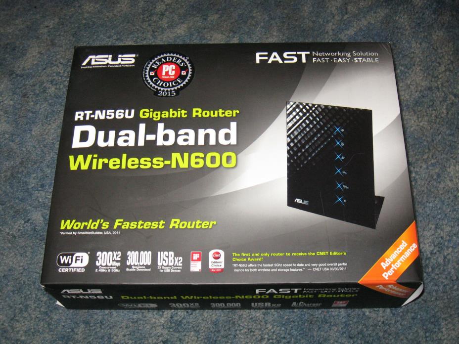 ASUS RT-N56U 300 Mbps 4-Port Gigabit Wireless N Router