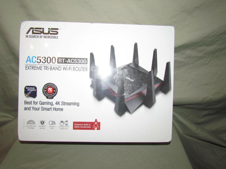 ASUS ROG AC5300 WiFi Tri-band Gigabit Wireless Router RT-AC5300 NEW SEALED