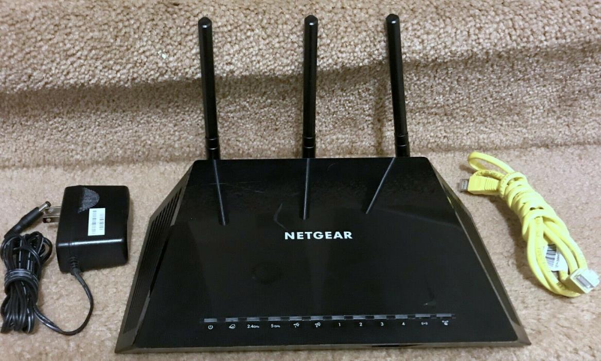 NETGEAR AC1750 Dual Band WiFi Gigabit Router R6400 Tested Works