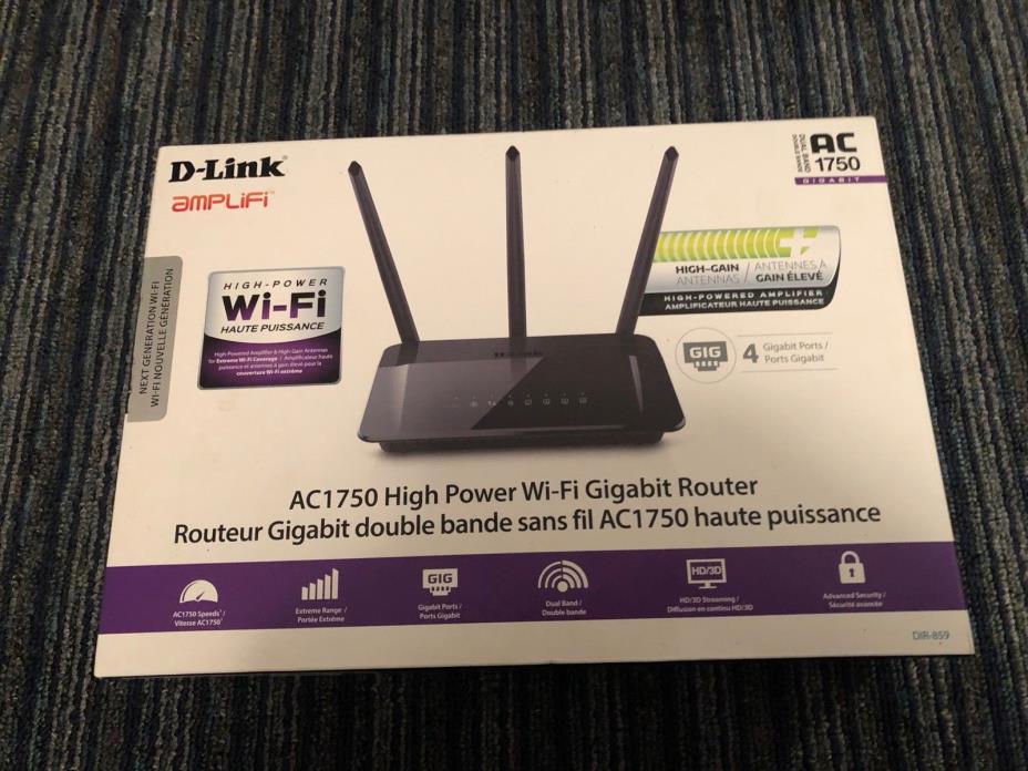 D-Link Network DIR-859 Wireless AC1750 Dual Band Gigabit Router