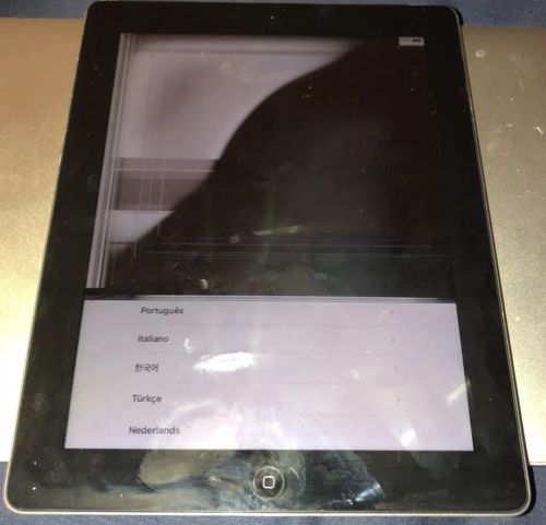 Apple iPad 4th Gen 16GB Cracked LCD
