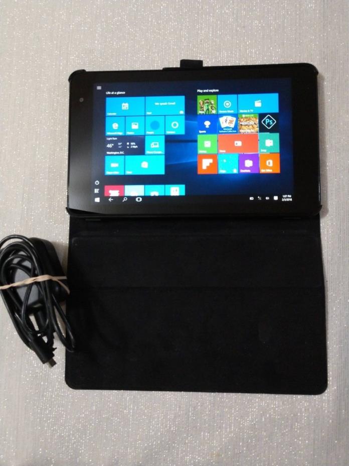 DELL Venue 8 Pro 5830 1.8GHz 32GB Win10 Home w/ Folio Case Bundle