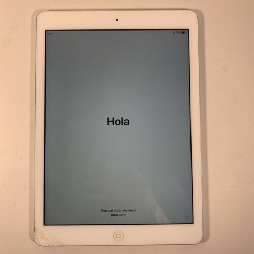 Apple iPad Air 1st Gen. Wi-Fi, 9.7in - Silver (CA) GB Unknown, iCloud