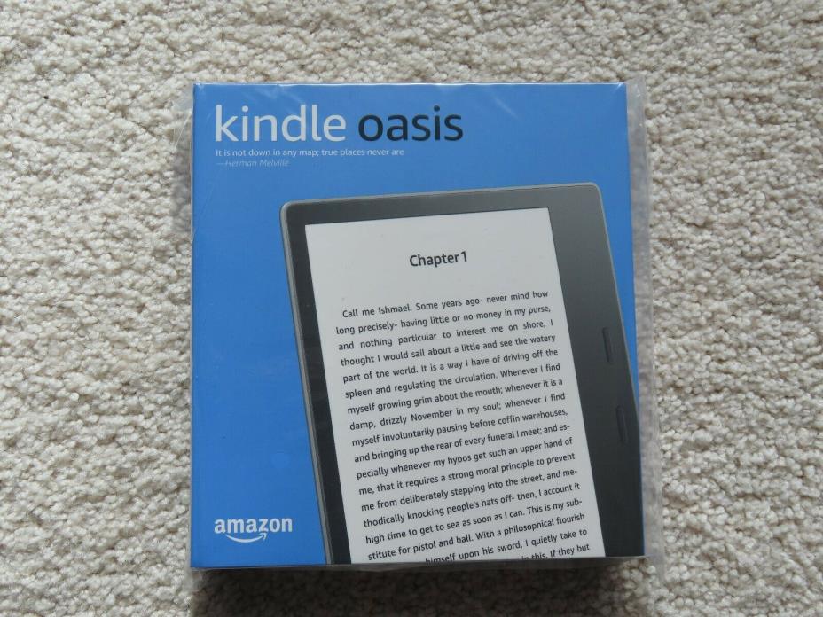 Amazon Kindle Oasis (9th Generation) 8GB, Wi-Fi, 7in - Graphite with Amazon