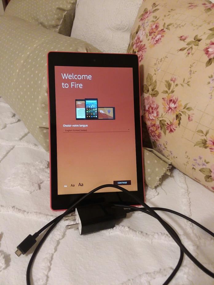 Amazon Fire HD 8 (7th Generation) 16GB, Wi-Fi, 8In - Punch Red