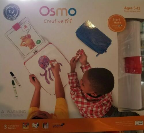 Osmo Creative Kit for iPad (iPad base included) Plus Three Smart Games, New