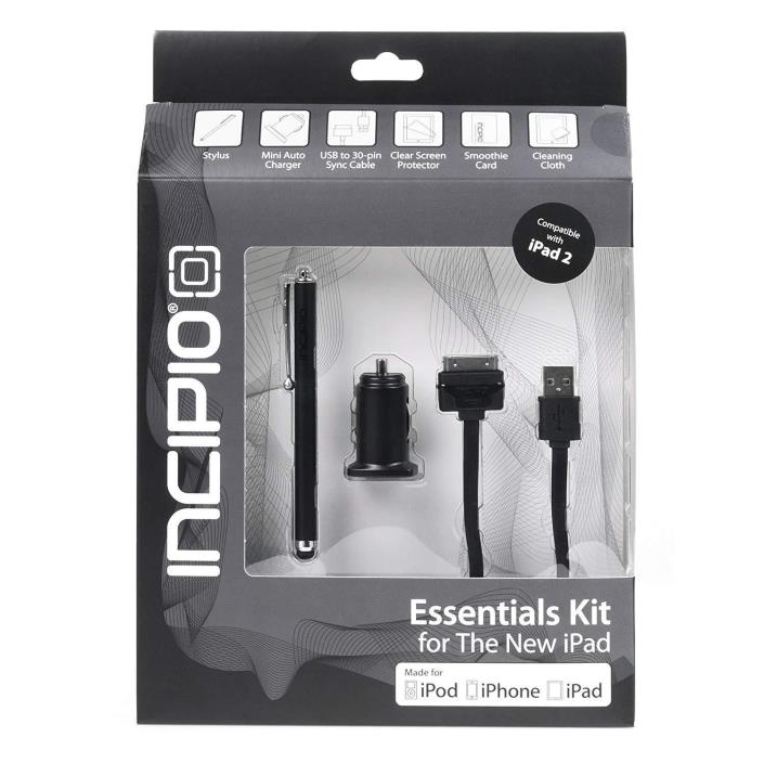 Incipio Essentials Kit for iPad 2- Black (WM-IPAD-011)