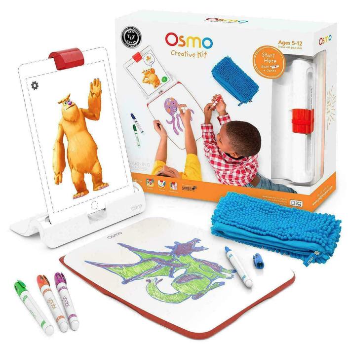 Osmo Creative Kit for iPad (iPad base included) Plus Three Smart Games, New