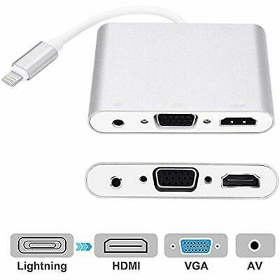 Compatible DVIHDMI Adapters With IPhone IPad To VGA AV Converter, 4 In 1 Plug Xs