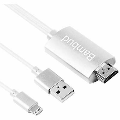 Compatible DVIHDMI Adapters With IPhone IPad To Cable 6.5ft, Digital AV 1080p TV