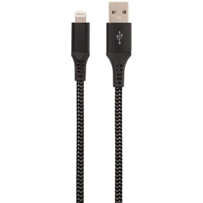 Helix ETHLT10BLK Charge & Sync USB Cable with Lighting(R) Connector, 10ft (Black