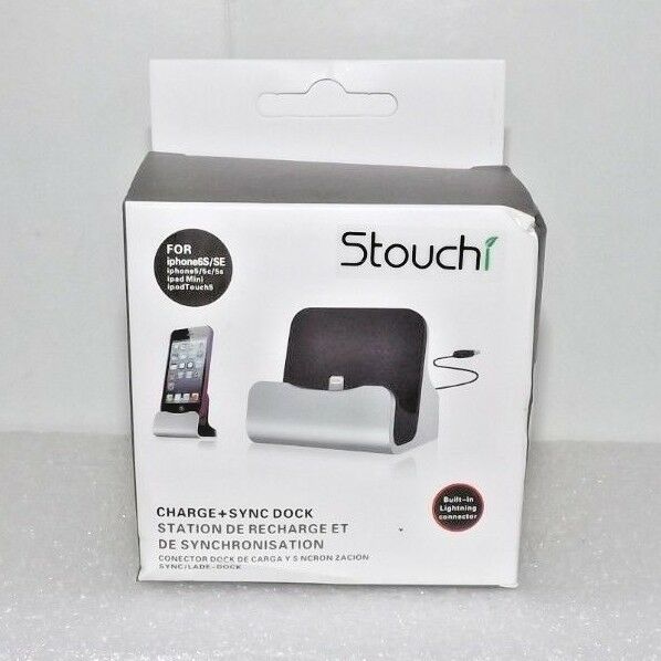 Stouchi Charge + Sync Dock for iphone 6S/SE, 5/5c/5s, ipad mini, ipod Touch 5