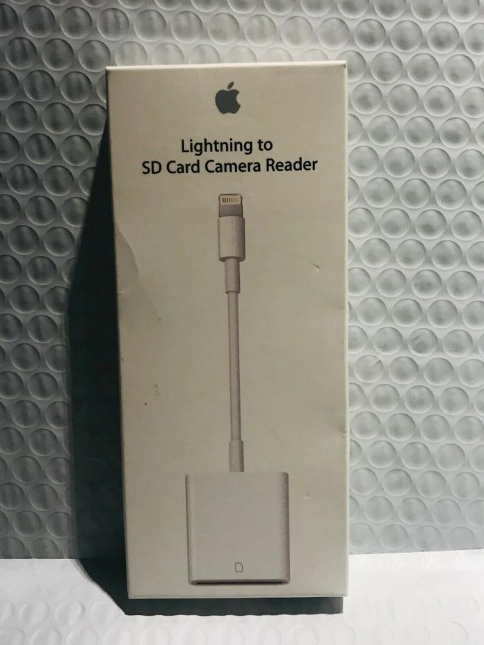 Genuine Apple - Lightning to SD Card Camera Reader - White - MJYT2AM/A  NEW!!