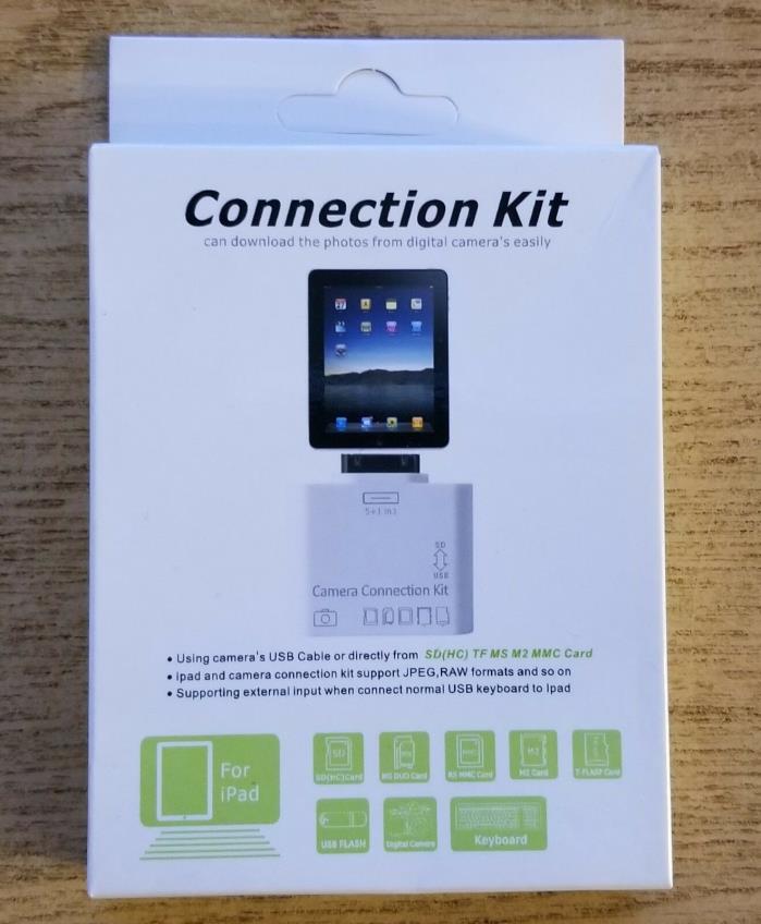 Camera Connection Kit 5+1 in 1 Memory Card Reader For Apple The New iPad 2 3