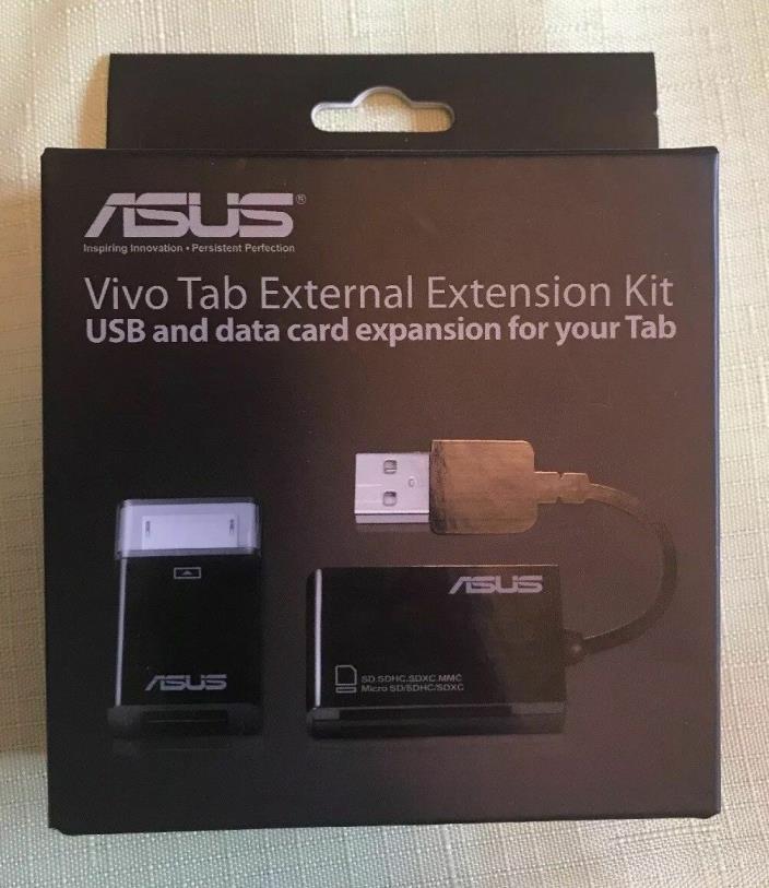 ASUS Vivo Tab External Data Extension Kit USB Adapter SD Memory Card Reader New