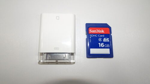 Apple iPad SD Card Reader A1362 with 16 GB SD HC Card Fast Free Shipping