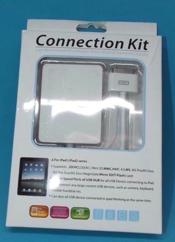 Connection Kit Card Reader + Hub For iPad1/1Pad2 Series SD/Mini/MicroSD  OT-2110