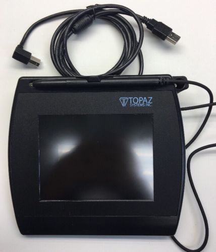Topaz SigGem Color T-LBK57GC-BBSB-R Signature Pad Terminal USB LCD Display