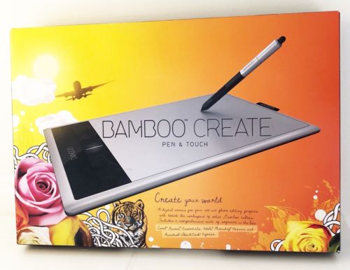 BAMBOO CREATE Wacom Touch Tablet Model CTH-670 & Stylus NEW in Box