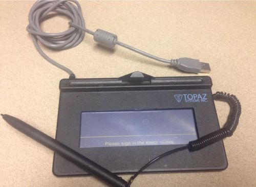 Topaz T-S460-HSB-R USB Signature Capture Pad Sig Lite 1x5 / GREAT Condition