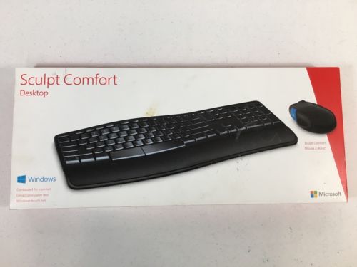 Microsoft Sculpt Comfort Wireless Keyboard & Mouse 2000 Missing Dongle *E8