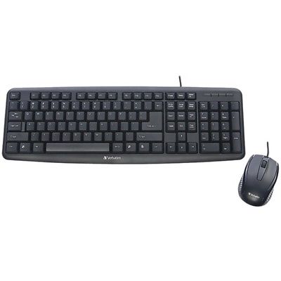 Verbatim(R) 99202 Slimline Corded USB Keyboard & Mouse