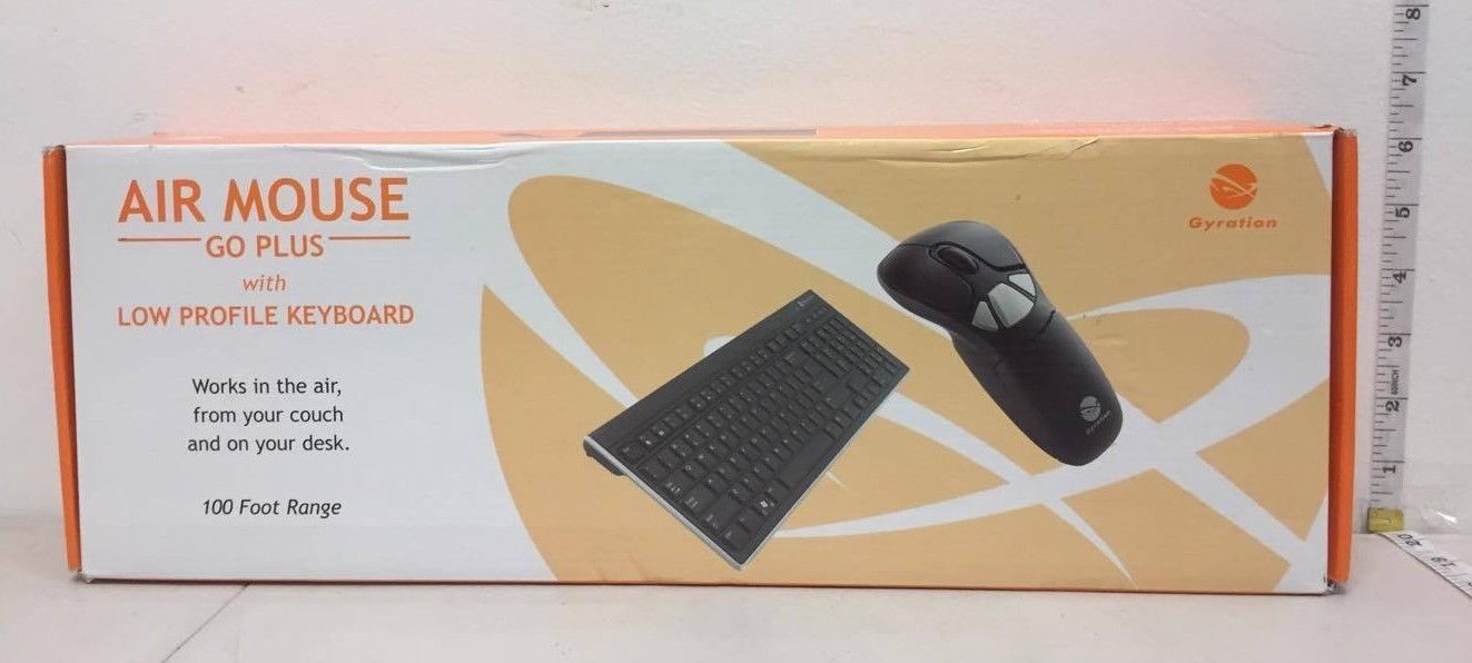 Gyration Air Mouse GO Plus w/ Classic Full Size Keyboard GYM1100 GYAM-FSKB-NA
